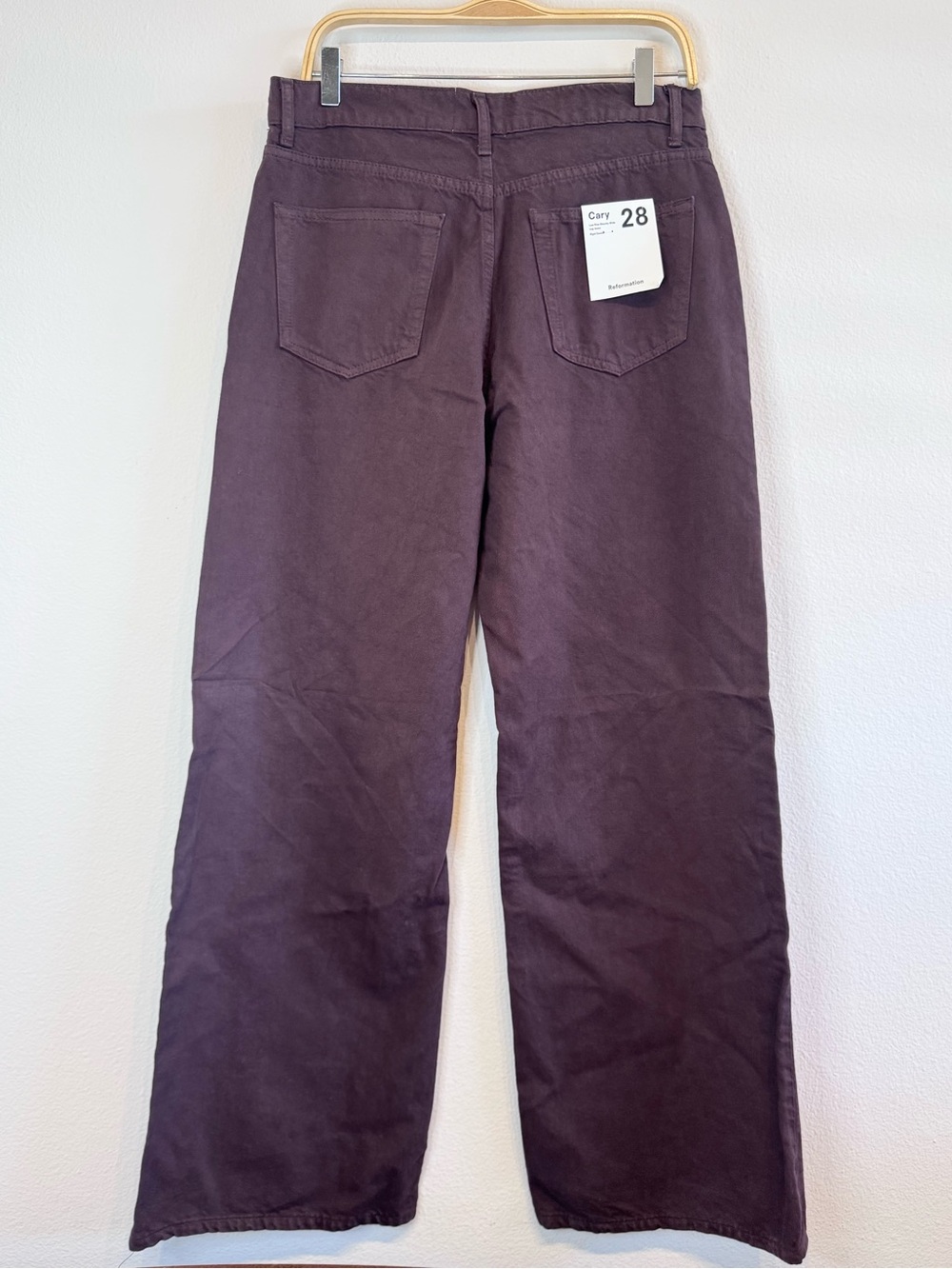 Reformation Cary Low Rise Slouchy Wide Leg Mole - Picture 6 of 14
